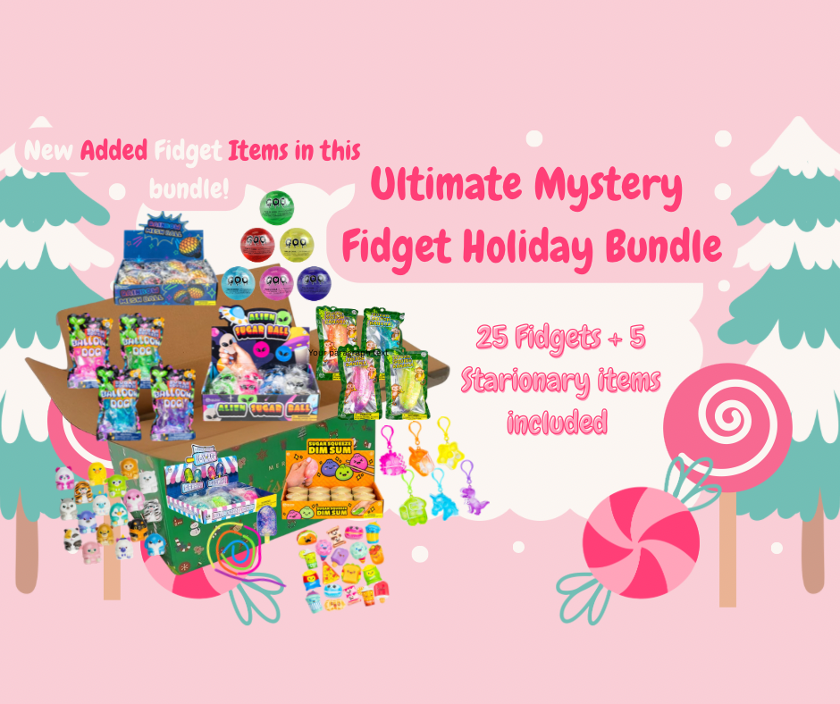 Ultimate Mystery Fidget Holiday Bundle + 5 Stationary items included